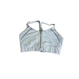 Athleta Women's Whiite Racerback Athletic Sports Bra - Medium